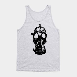 Vintage Gas Mask -- Black Edition Tank Top